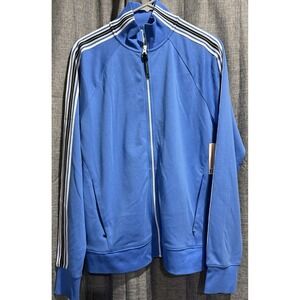 Sports Illustrated Mens Full Zip Track Jacket Blue Size Medium‎ Zip Pockets NWT